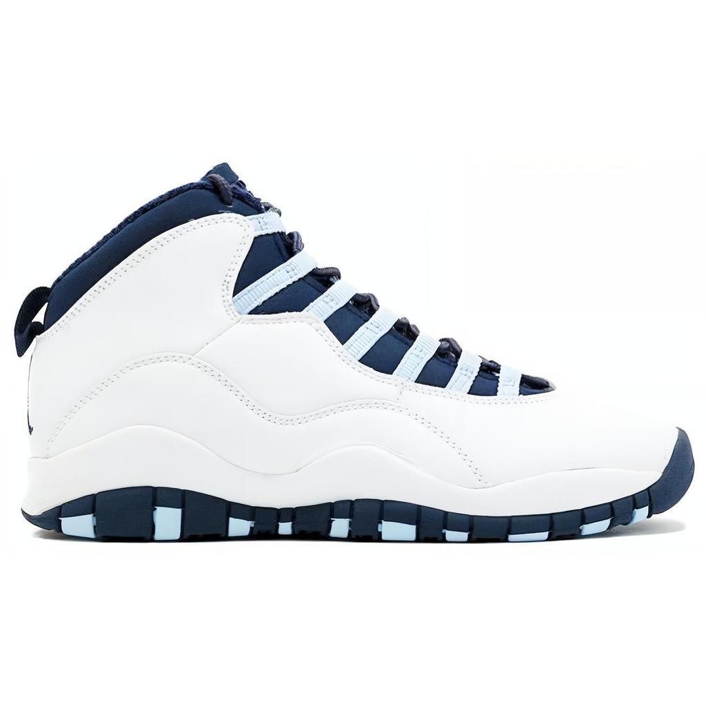 Jordan Air Jordan 10 Retro Ice Blue High top Vintage Basketball Shoes Men's Ice Blue 310805-141