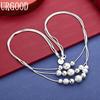 Exquisite 925 Sterling Silver Tassel Bead Necklace - Banquet Gift Jewelry