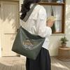 Vintage Elephant Print Crossbody Bag for Women, Boho Leather Shoulder Bag, Adjustable Wide Strap Messenger Purse, Casual Daily Handbag