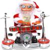 Doll Toy Singing Dancing Santa Claus Play The Drum Toy Battery Operated Musical Moving Figure Holida