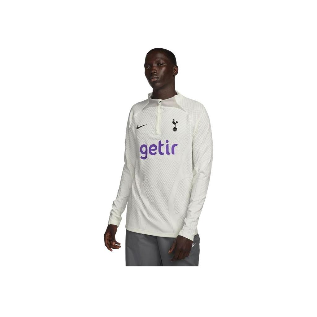 Nike Dri-FIT ADV Strike Elite Buchstabenprint Lässiges Sport-Rundhals-Langarm-Fußballshirt Herren-Tops Weiß DN2791-133