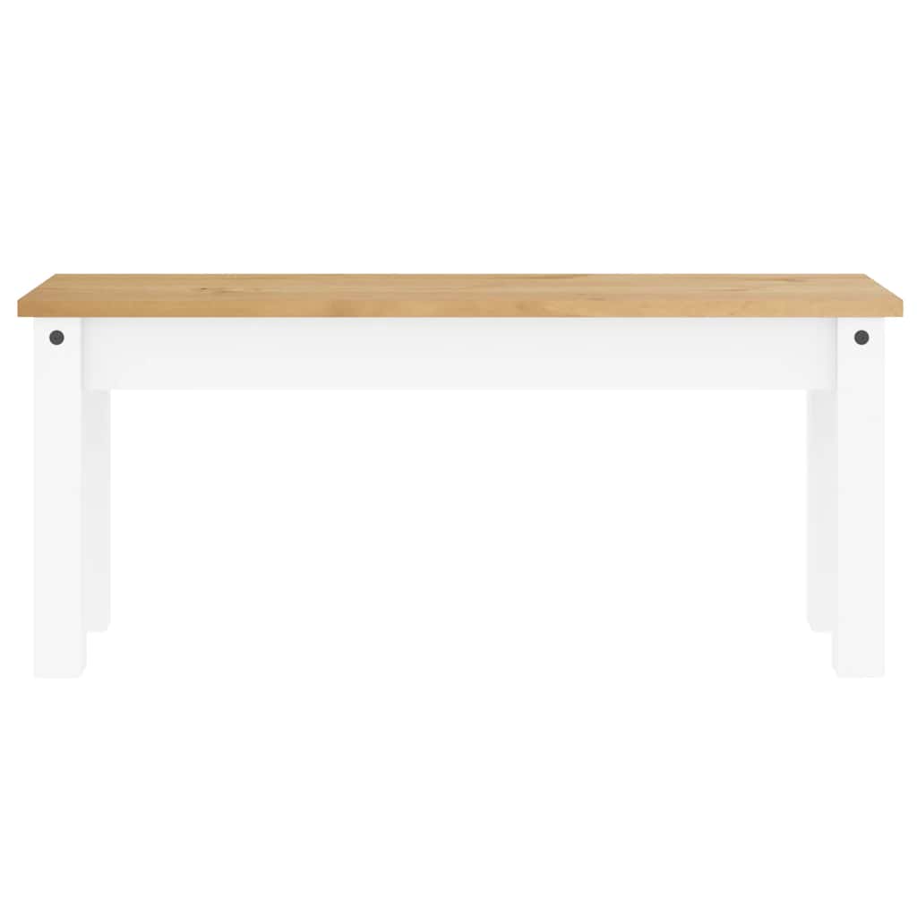 4 Piece Dining Set PANAMA White Solid Pine Wood