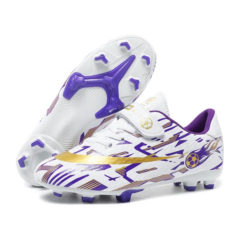 New Kids Football Boots Society Cleats Soccer Shoes Professional Children Football Field Boots Original Non Slip Sneakers Fast