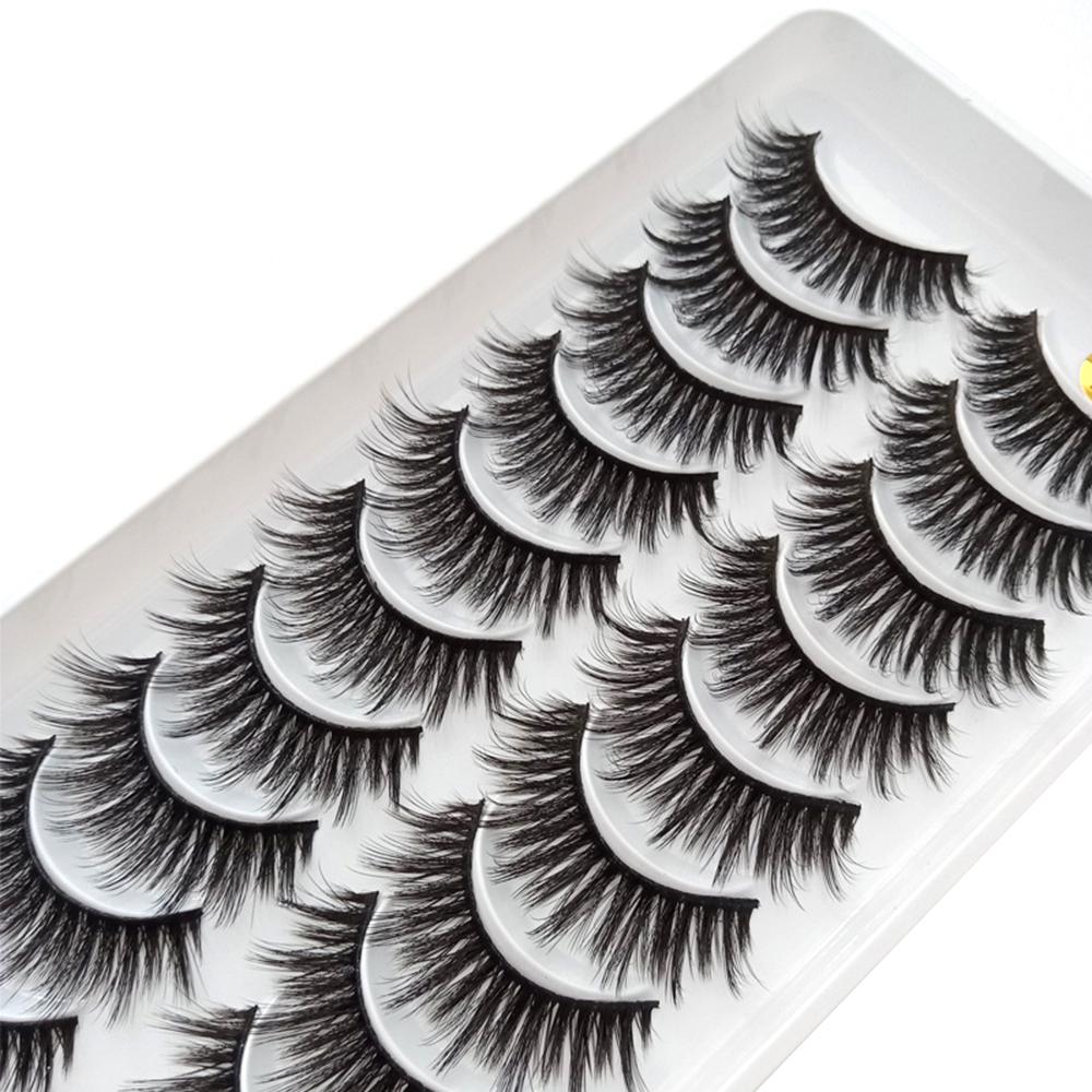 False Eyelashes Makeup 3D Thick Curled Eyelashes with Tapered End for Festival Gifts Choices