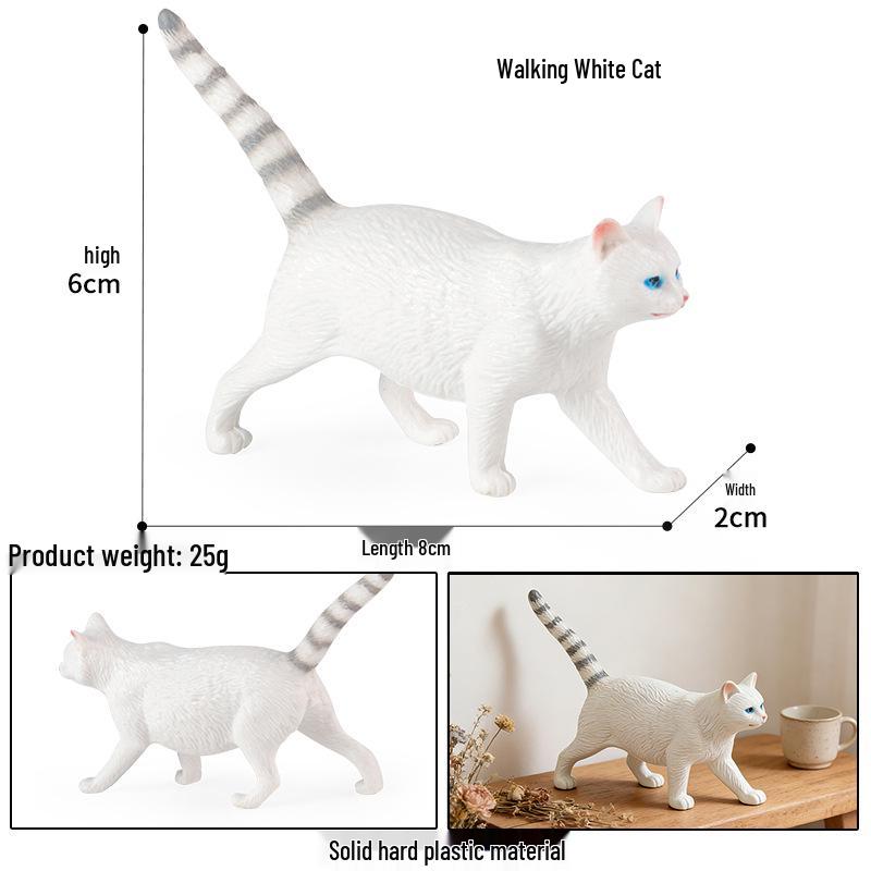 Plush Orange Cat Figurine: Educational Simulation for Kids
