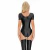 1 Stück Nylon High Cut Bodysuit Bikini Damen Einteiler Tanga Glänzender Badeanzug Leotard