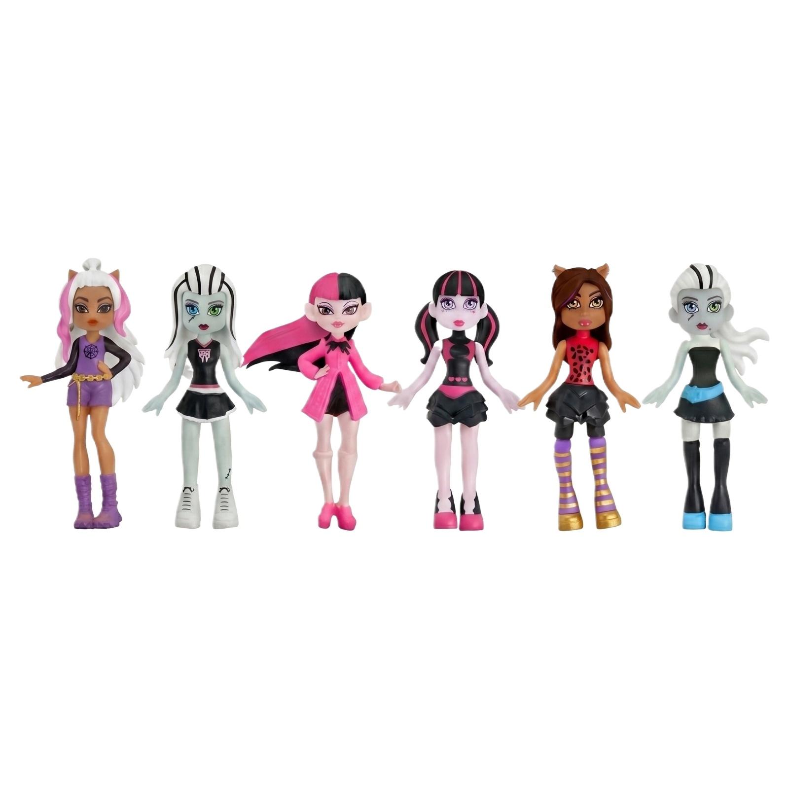

6pcs Collectible Doll Figurines Set with Detailed Outfits and Accessories for Display and Collection Suitable for Various Themes and Settings One Size