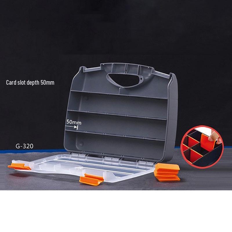 Transparent Handheld Tool & Screw Storage Box