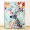 Deer Trees and Flowers Picture  Print and Posters Graffiti Art for Child Kids Room Decor 3-47 Art Canvas Painting Nordic Animal