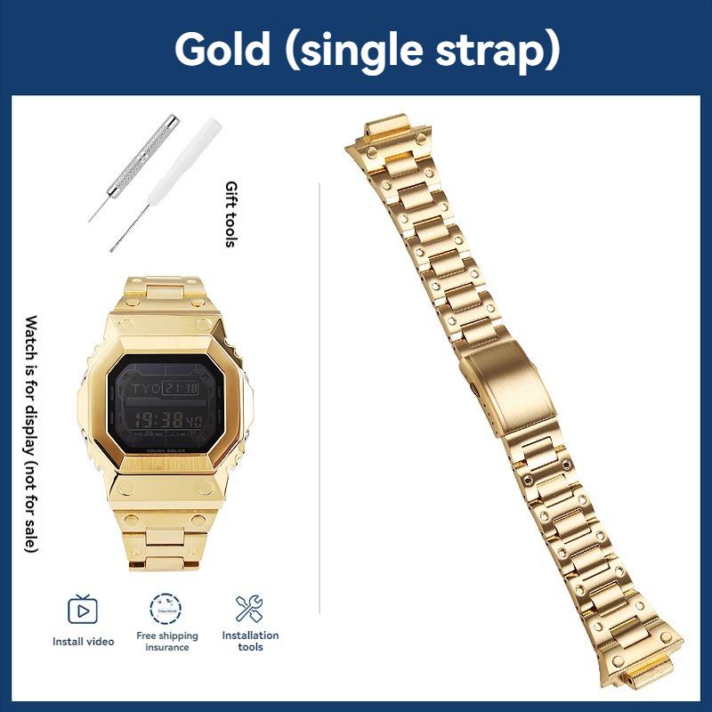 

GX-56 Металевий корпус Ремінець для Casio G-SHOCK Giant G Великий Квадрат GX-56BB GXW-56 Чоловічий Безель Браслет Срібний Золотий Чорний Мод-Кіт Інструменти For GXW-56