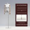 Korean Style Flat Body Female Mannequin with Wide Shoulders for Women's Clothing Display