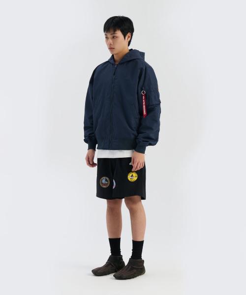 Alpha Industries L-2B Hooded Hunter Flight Jacket Replica Blue