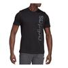 adidas T Shirts Men's Black Crew Neck Moderate Straight Fit GD5923