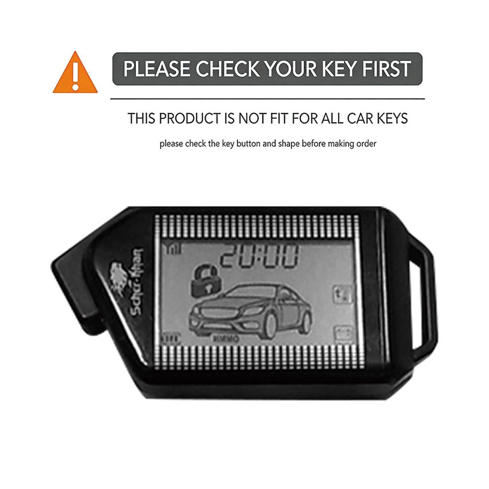Keychain Silicone Key Case Cover LCD Remote Shell for Scher-Khan Mobicar 1 2 3 A B M10 M20 Two Way Car Alarm System Accessories