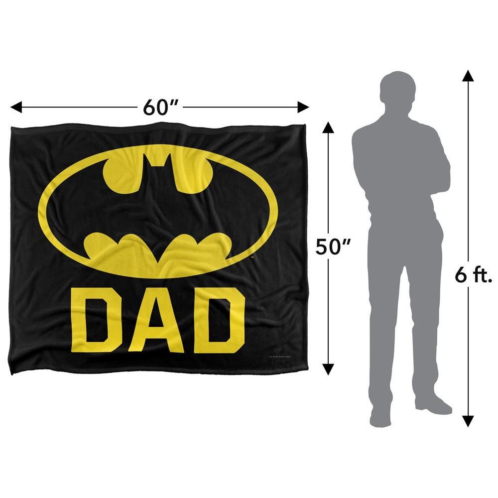 Batman Dad Logo Blanket