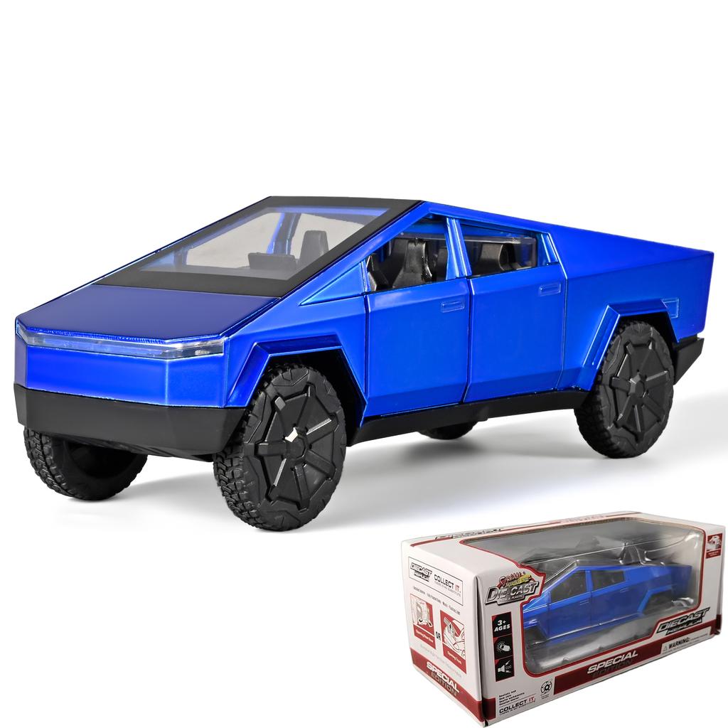 1:32 Cybertruck Toys Diecast Model Car Alloy Metal Pickup Truck Colorful Indoor Desktop Display Collection Game For Children Boy