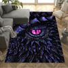 1pc Home Carpet with Purple Dragon Eye Design Non-slip Office Decor Bedroom Gift Living Room