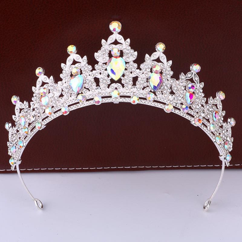 Bridal Crown Headdress Luxury Queen Hairband Wedding Alloy Rhinestone Hair Accessory Crown