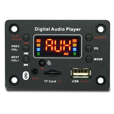 12V Wireless Bluetooth 5.0 Mp3 Wma Decoder Board Car Audio Usb Tf Fm Radio Module Color Screen Mp3 Player With Remote Control