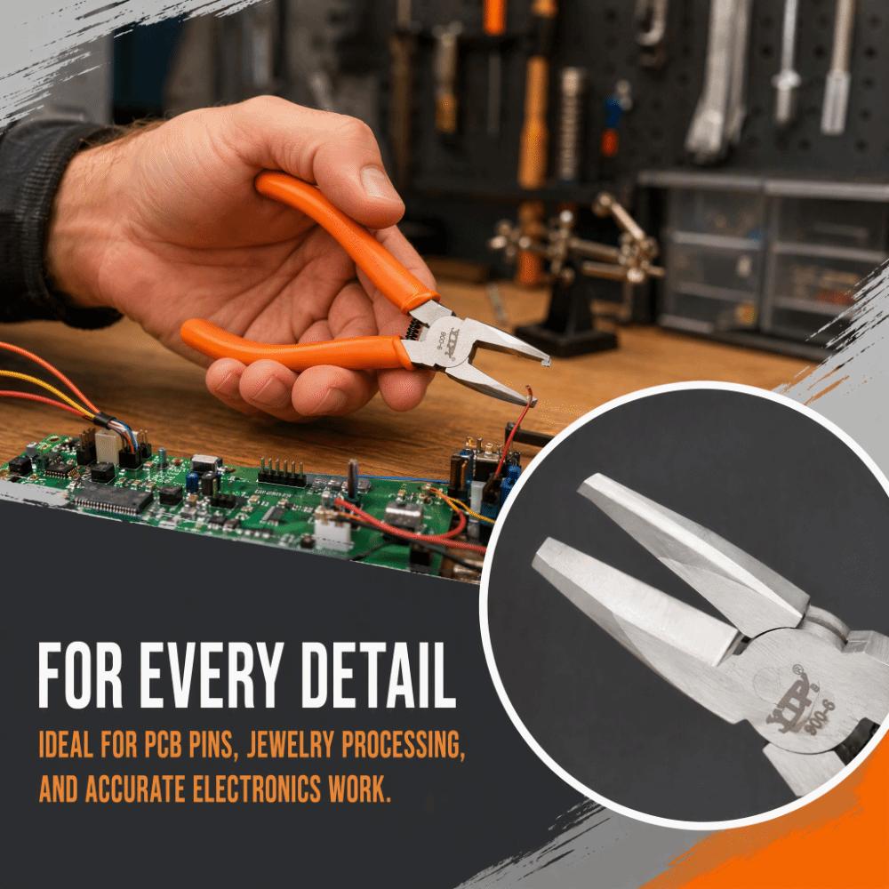 8mm Cutting Capacity Wire Cutter Pliers 90 Degree Bent Jaw Bent Nose Pliers Electronics Repair