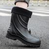 Mode Neue Herren Outdoor Wandern Regenstiefel Regen Strand Rutschfeste Schuhe Angeln Regen Arbeitsschuhe Dicke Sohle Langlebige Wasserdichte Gummischuhe