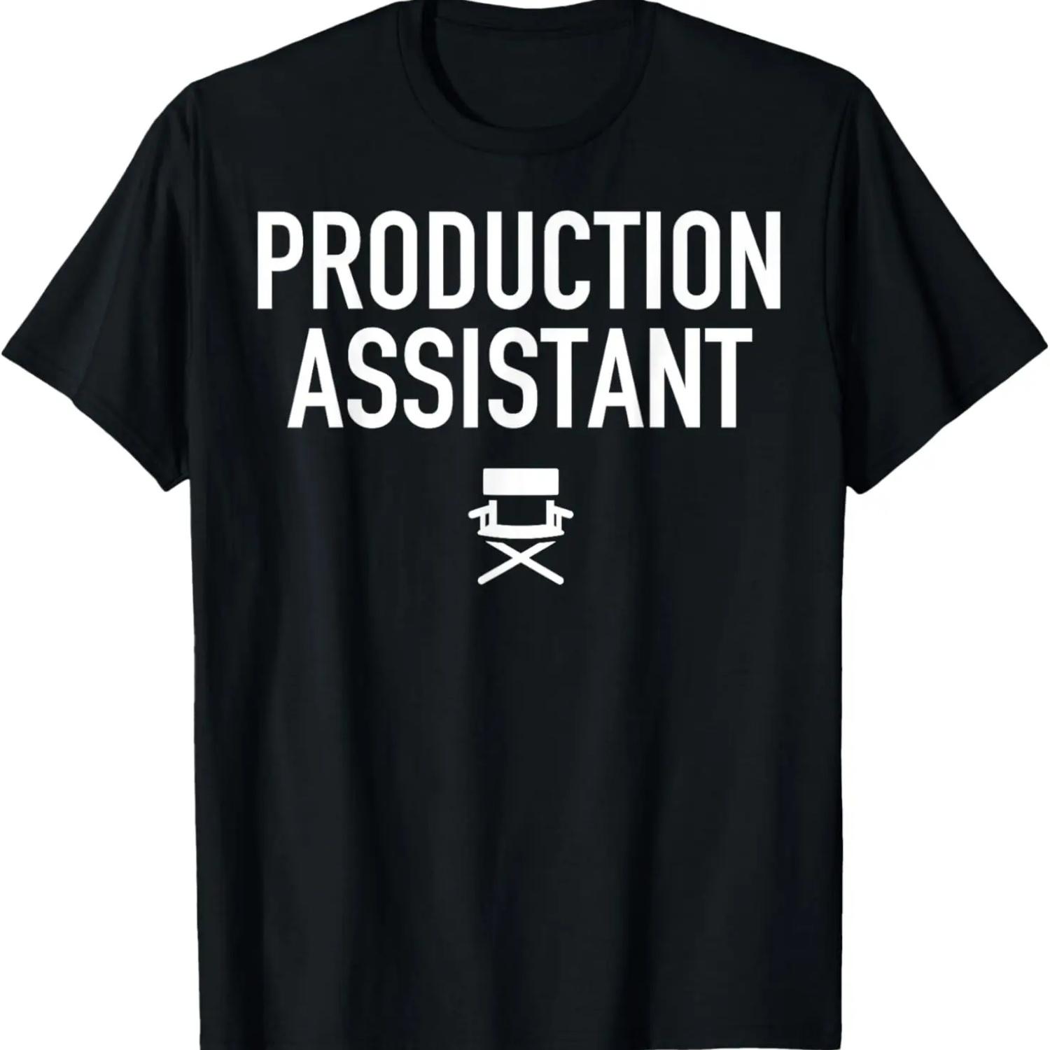 Production Assistant Crew Chair Shirt Film & Movie Lovers S