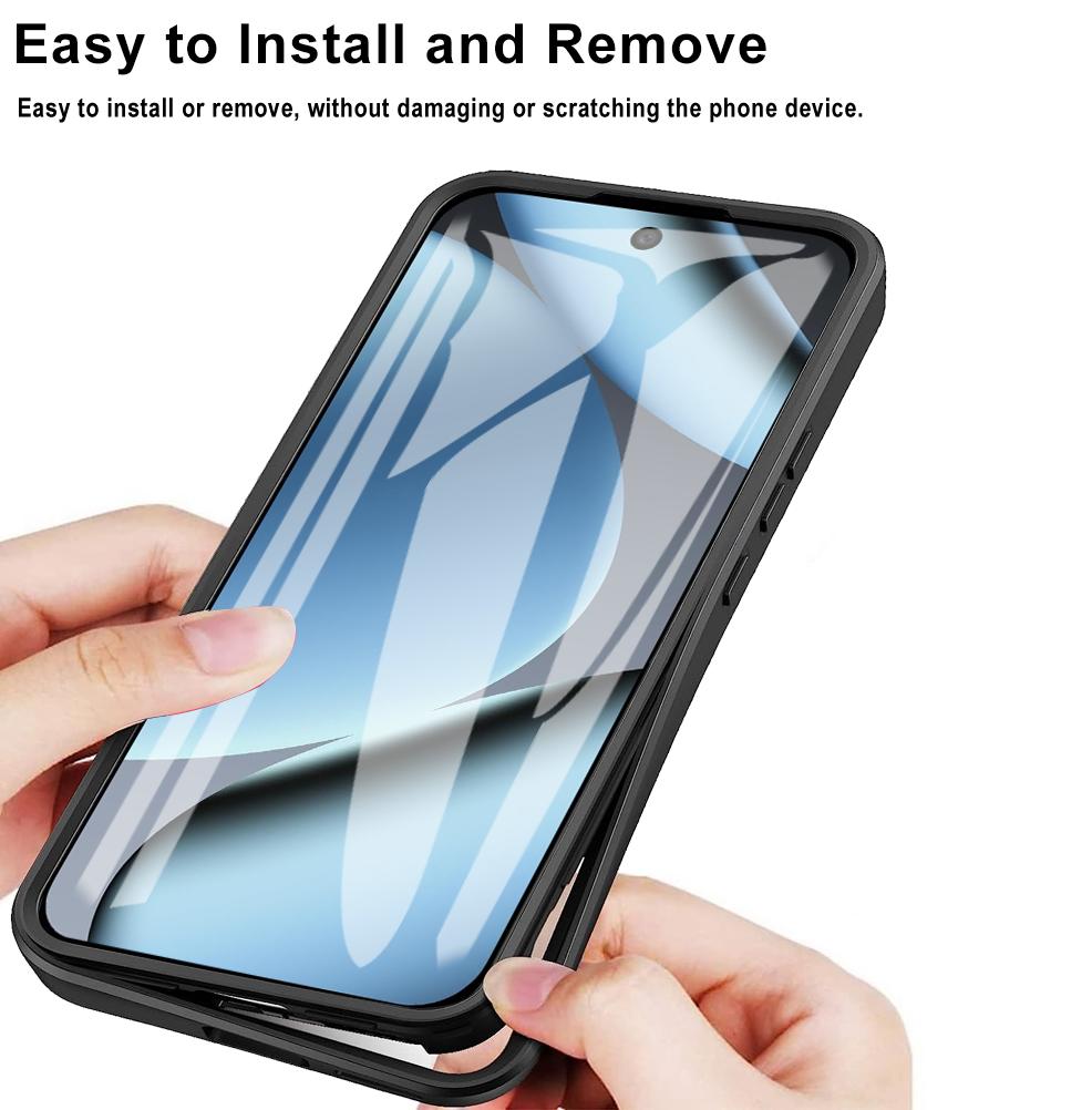 360 Full Body Screen Protector Transparent Phone Case for Google Pixel 10 9 Pro XL 10Pro XL PC+TPU+Acrylic Shockproof Cover