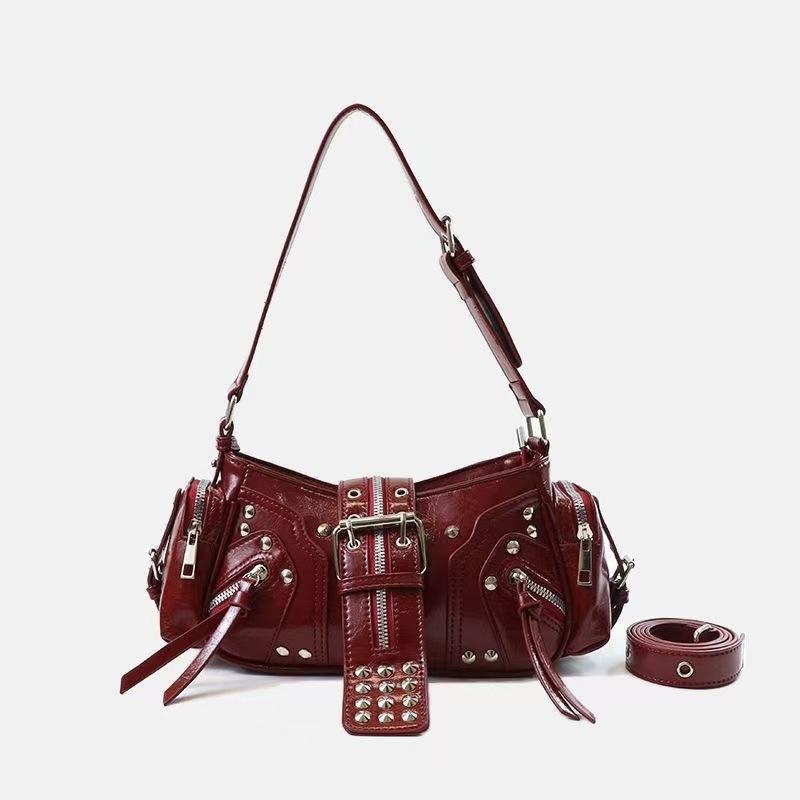 Borsa da donna a spalla singola sottoascellare, Borsa a mano da donna, Borsa a tracolla, Borsa da motociclista