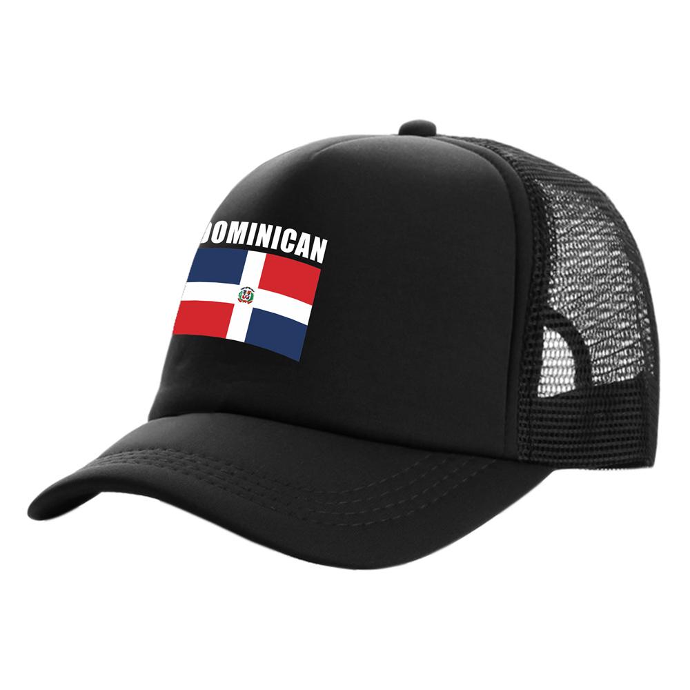 Dominican Republic Flag Trucker Caps Unisex Funny Dominican Hat Baseball Cap Cool Summer Unisex Mesh Net Caps