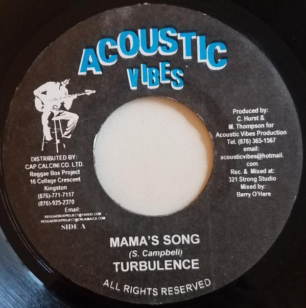

7inch Record TURBULENCE - Mama s Song NONE Acoustic Vibes 2003 Jamaica Reggae, Ska & Dub Used