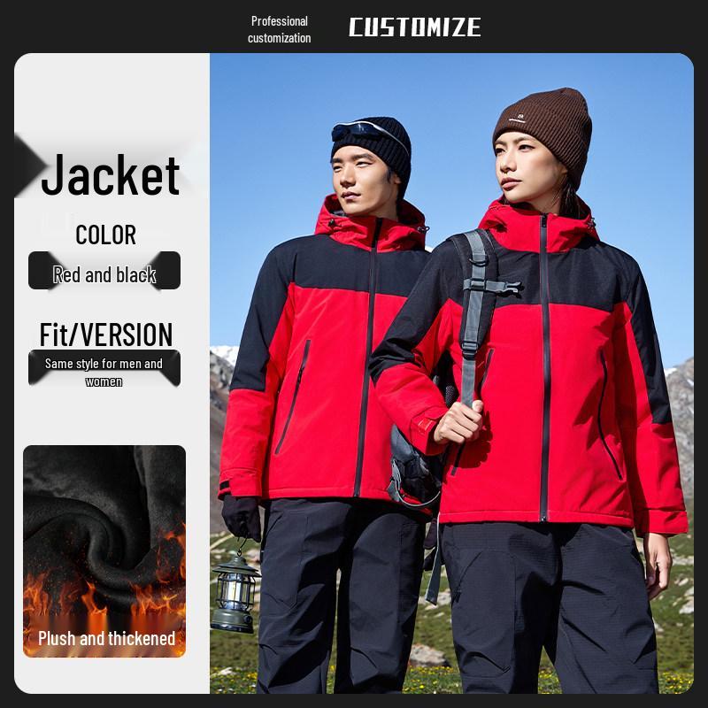 Men's Custom Logo Anti-Static Thickened Windproof Work Jacket for Autumn and Winter