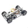 1/28 Scale RC Car Chassis Aluminum Construction Metal Sliding Frame Lightweight remotes Control