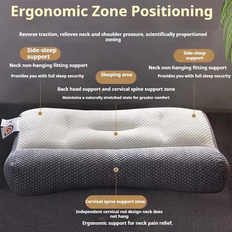 Comfortable Pillow To Protect The Cervical Spine and Help Sleep Home Rectangular Adult Knitted Pillow