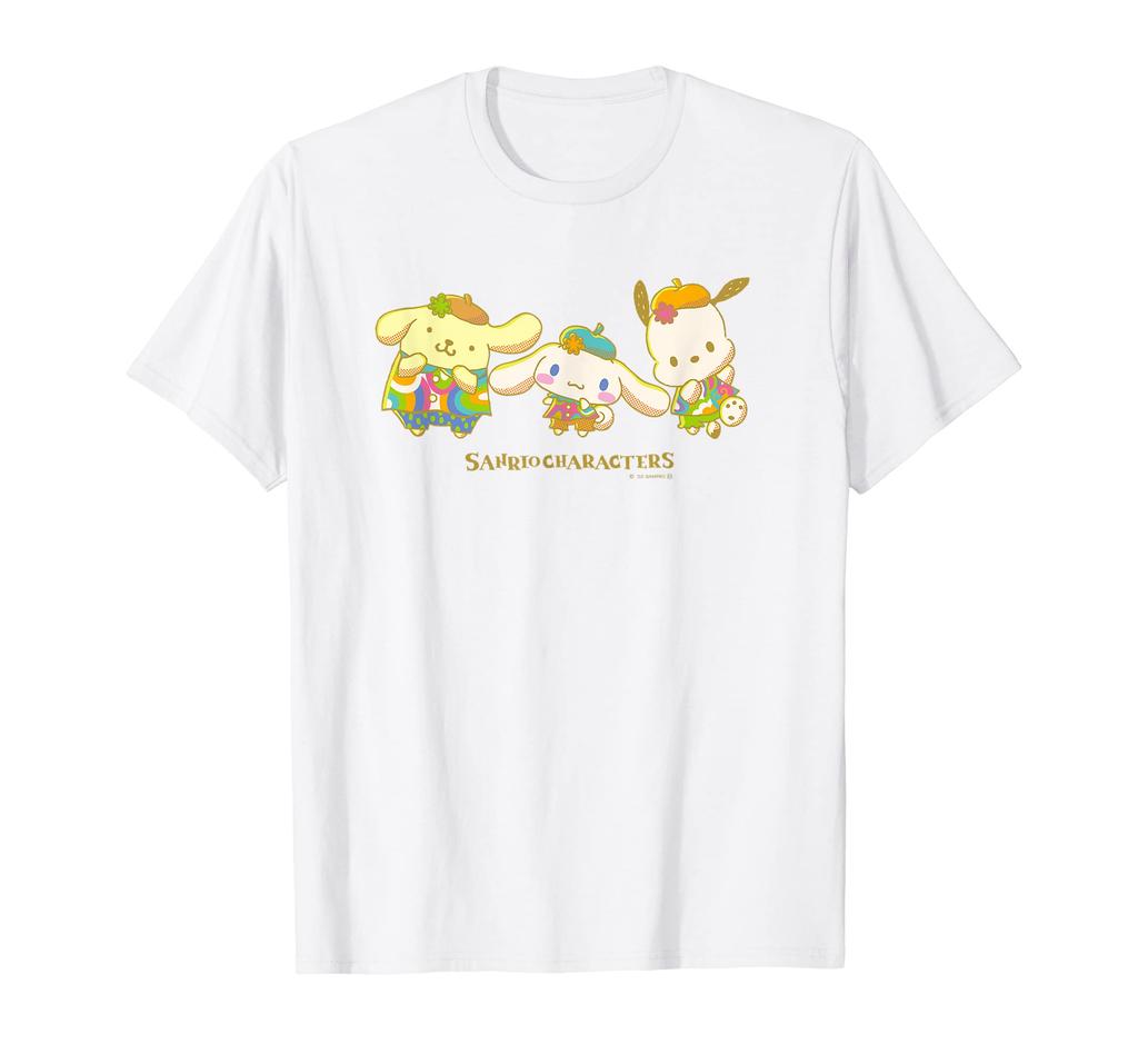 Pompompurin, Pochacco, Cinnamoroll, Pose [Recommended as a Valentine's Day gift] T-shirt