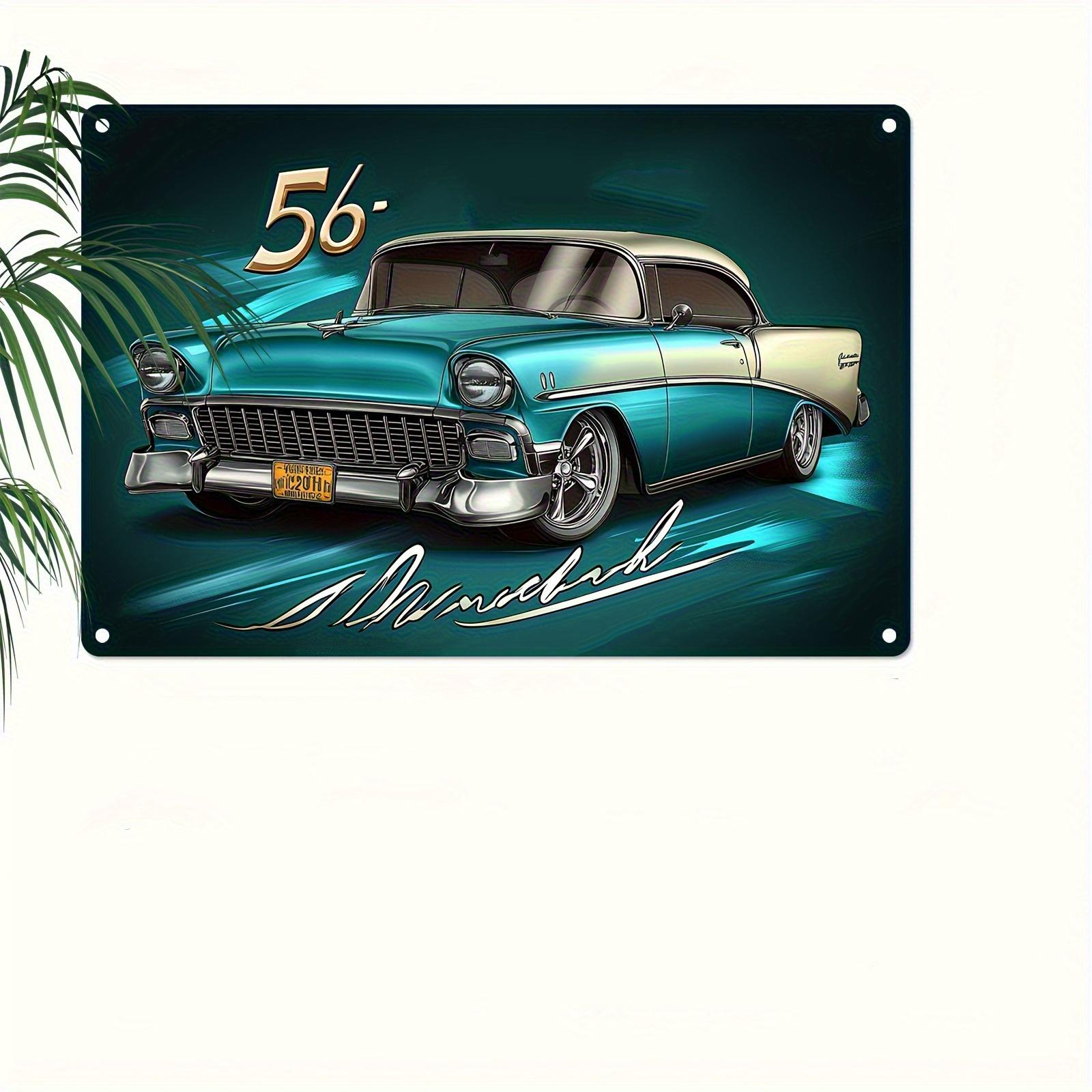 

2D плоская деревянная 30*20 см винтажная вывеска Desperate Enterprises 1956 года сине-белого цвета с классическим дизайном автомобиля с надписью «MINDDRIFT», художественная, настенная отделка, подходит 30*20cm