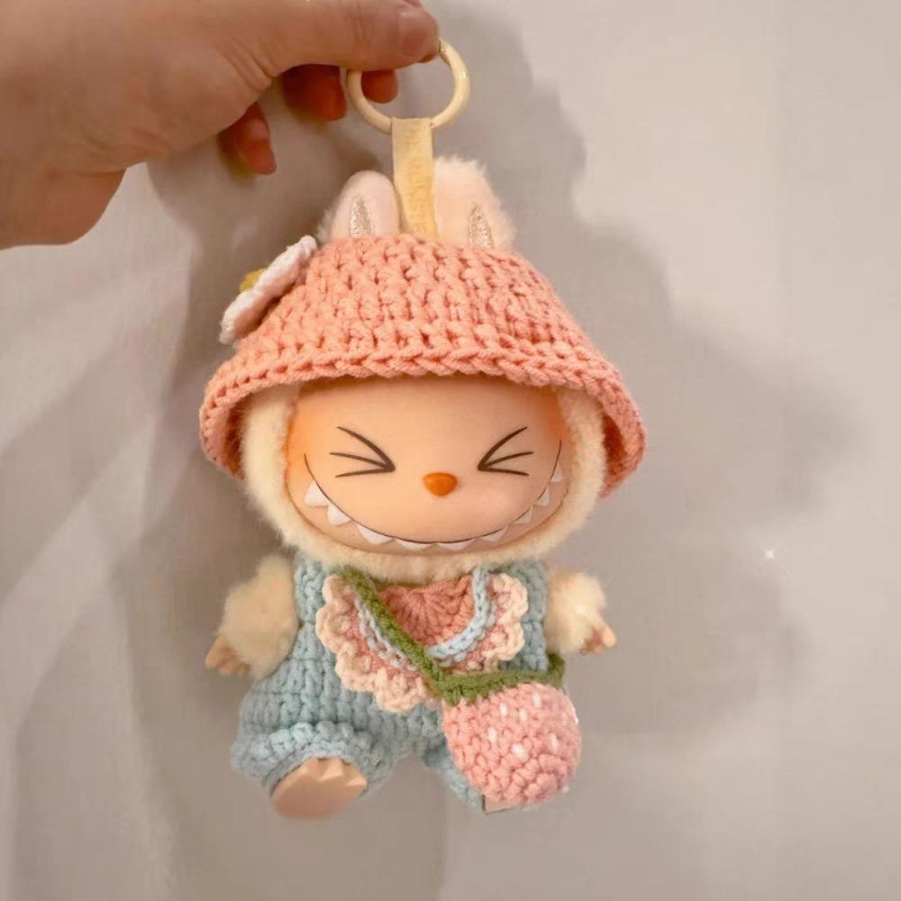 17Cm Knitted Baby Clothes, First-generation and Second-generation Clothes Plush Doll Baby Clothes Small Accessories