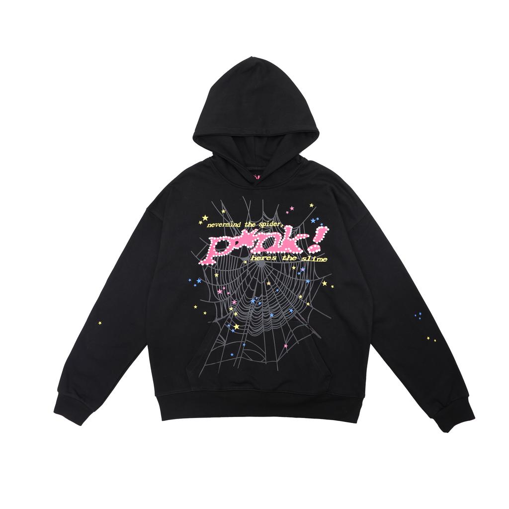 American Trendy Brand Sp5der 555555 Spider Web High Street High Quality Pure Cotton Terry Men's and Women's Hoodies Sweater