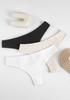 Figi damskie brazyliany z naturalnej bawełny organicznej Natural Cotton Ecru 1447 Sielei SIELEI 1447 FIGI BRAZYLIANY NATURAL COTTON ecru S