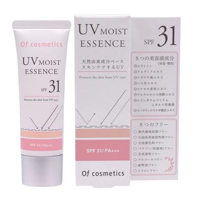 [Gentle On the Skin, No White Cast, Sunscreen, Serum, and Makeup Base] UV Moist Essence 31 SPF31PA+++ 45g, Fragrance-Free, Ofcosmetics, UV