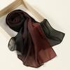 Fashion Unilateral L-shaped Hot-selling Gradual Change Chiffon Breathable Scarf Malaysia Indonesia Popular Chain Long Scarf Headscarf Women