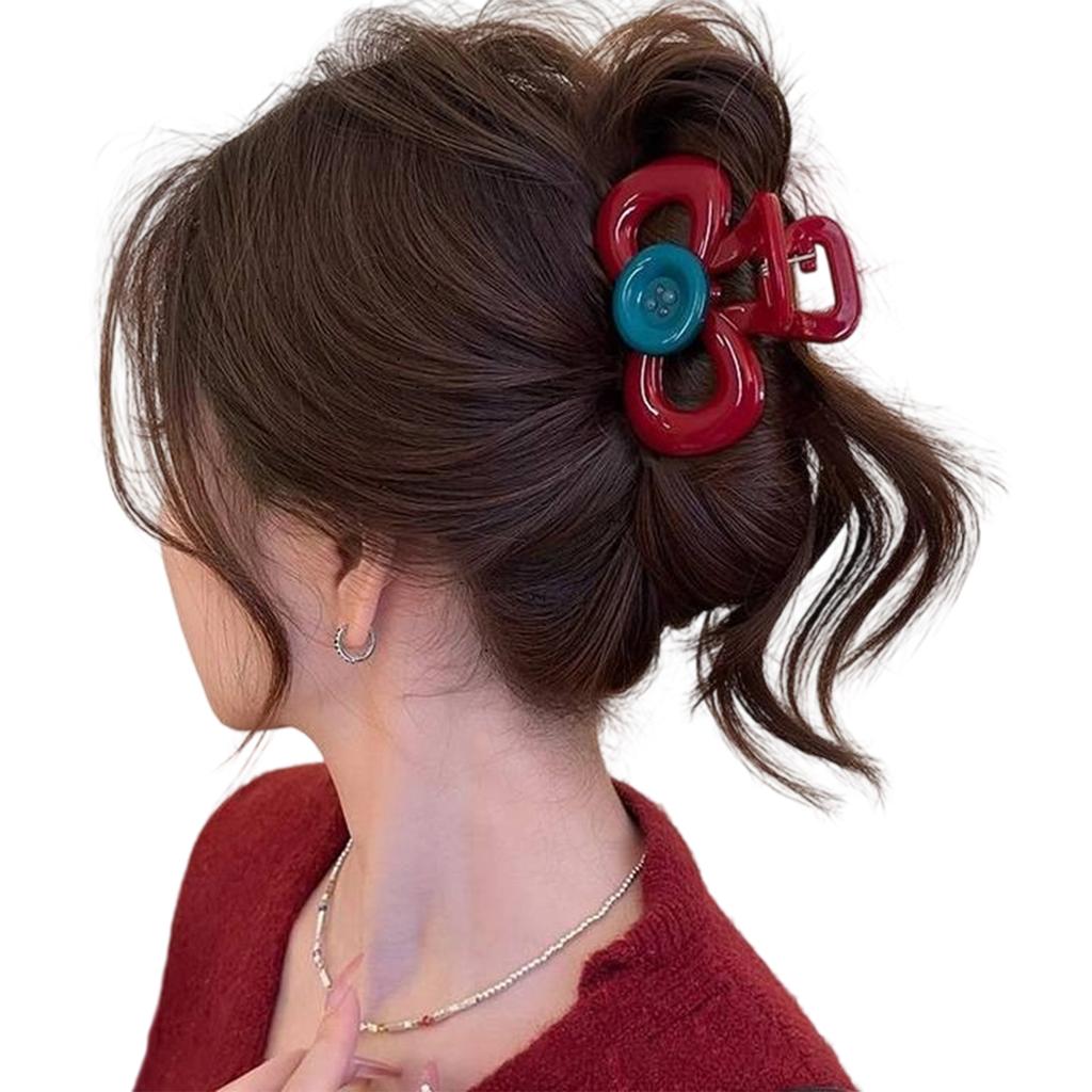 Elegant Acrylic Hair Claw Clip for Women Fashionable Barrettes Secure Ponytail Holder for Daily Use and Special Occasion