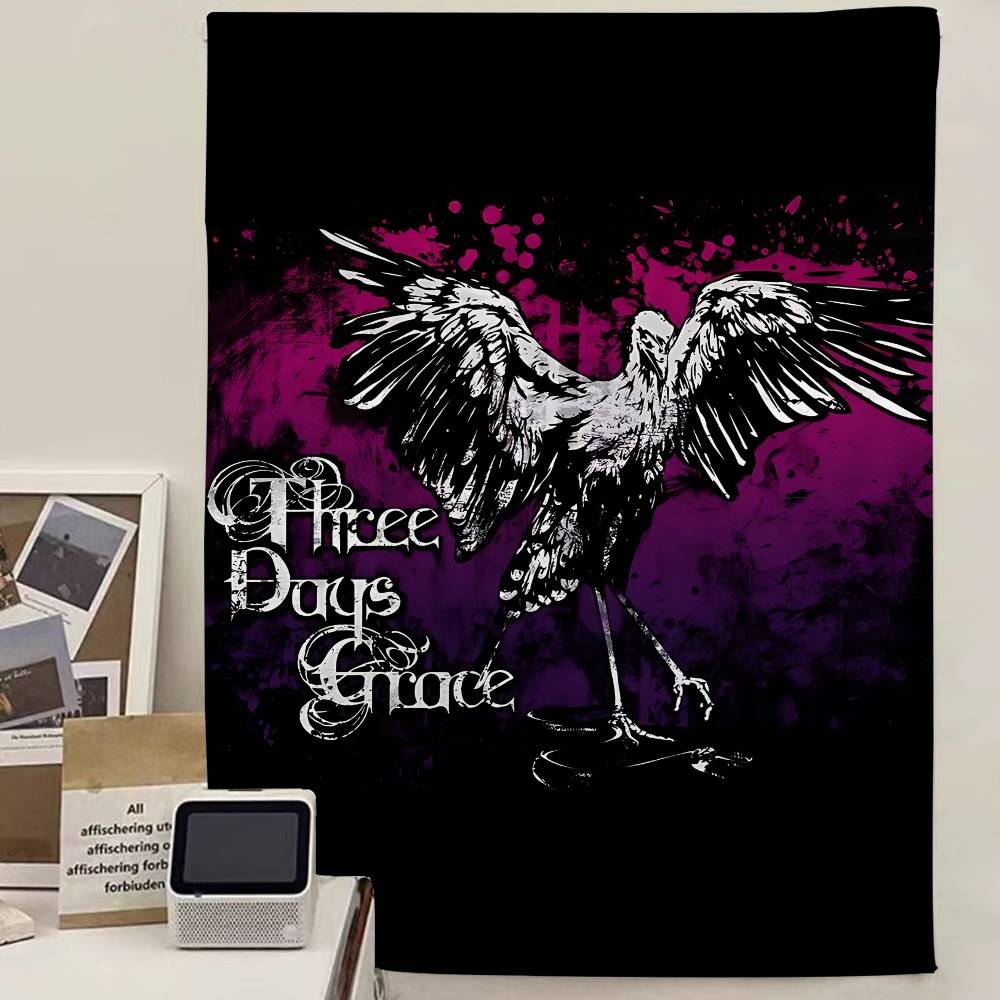 

Band TThree Ddays Grace Hanging Bohemian Tapestry Bohemian Wall Tapestries Mandala Kawaii Room Decor 74x94cm(29x37in)