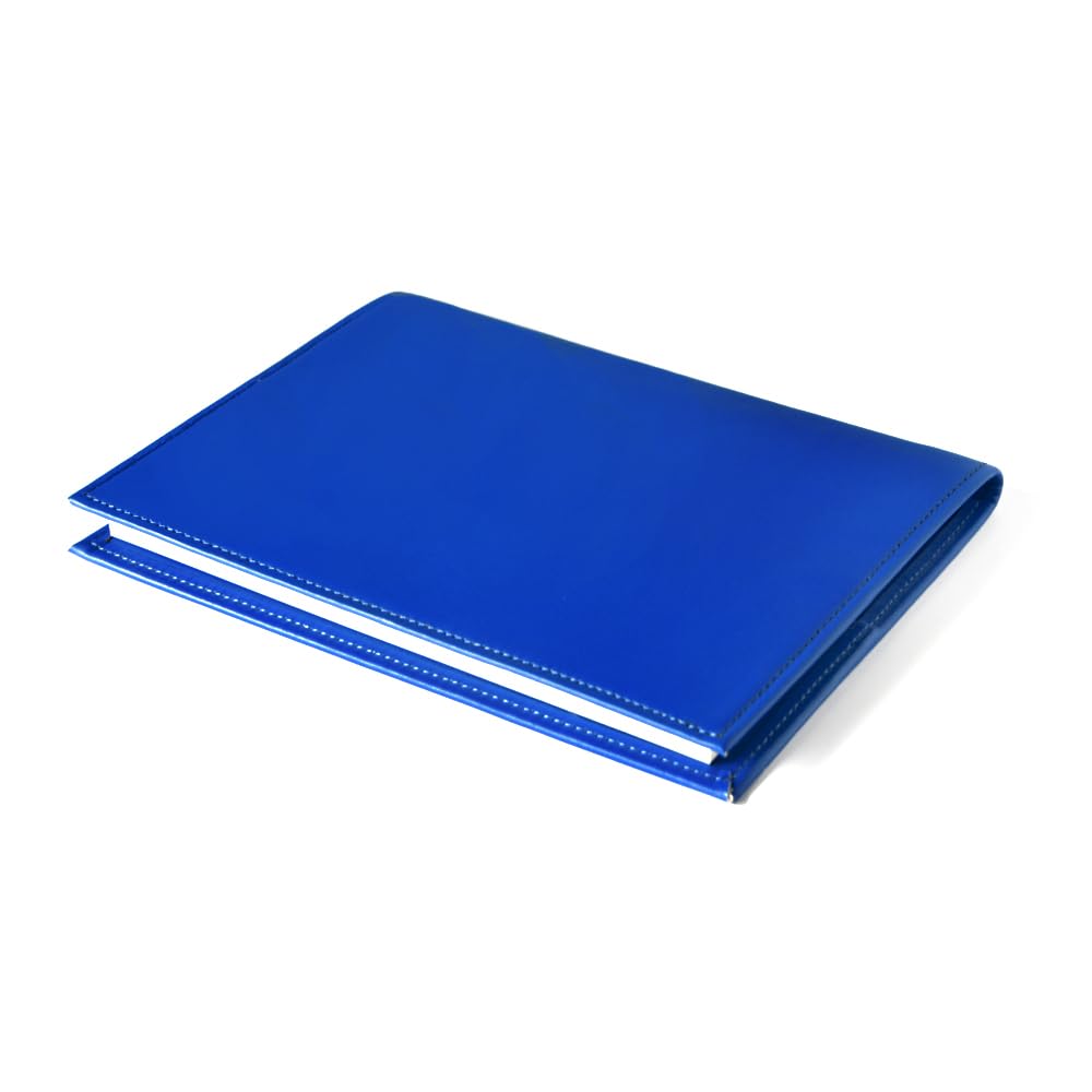 

Japanese Bag Shop Leather Book Tall Size Cover, (Blue) синий