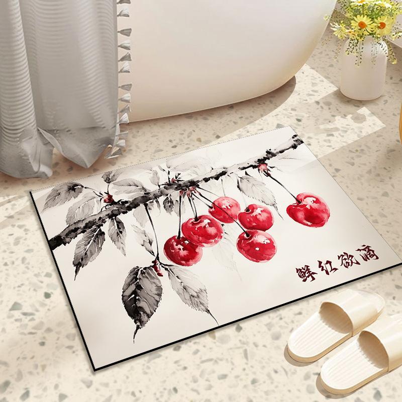 Ancient Fruit Diatom Mud Household Absorbent Mat Toilet Toilet Floor Mat Washroom Floor Mat Anti-slip Wear