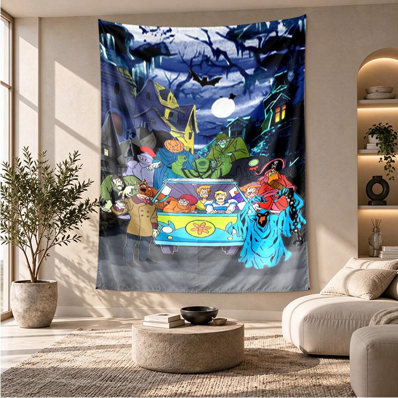Scooby Doo Cartoon Theme Beach Towel Personalized Custom Name & Text Soft Quick Dry Beach Towel for Swimming Travel