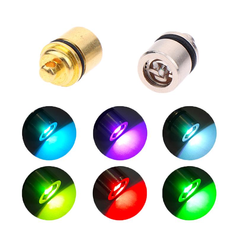 2Pcs Mini Led Light Key Chain Luminated Keyring Pendant Colorful Mini Electronic Light Keyring Flashlight Lamp Keychain