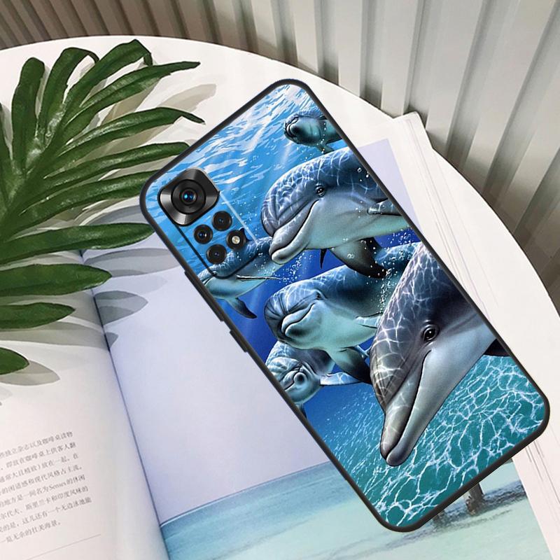 Ocean Dolphin Funda For Xiaomi Redmi Note 14 13 10 11 12 15 Pro Plus Case For Redmi 15 13C 12C 10C 14C 15C