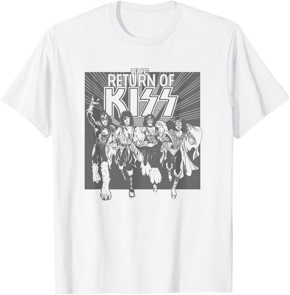 Return of KISS Black & White Unisex T-Shirt XXXXL