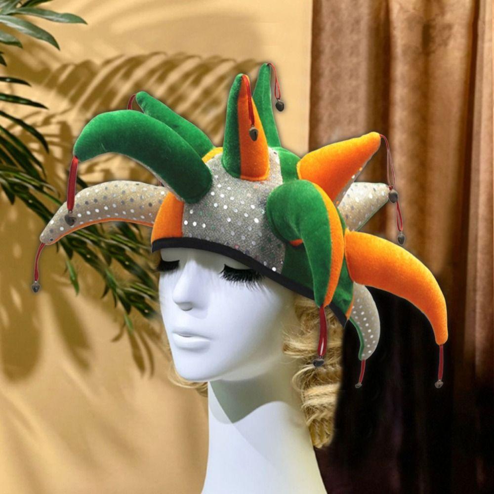 Dress Up Clown Joker Caps Cool Colourful Carnival Party Hat Clown Hat Costume Props