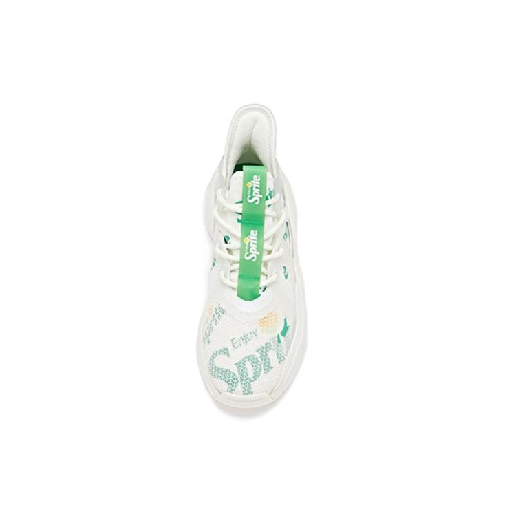 New Coca Cola Anta Life Collection Peak Anti Slip Wear Resistant Low Top Chunky Sneakers Women's White Green 122028085-10